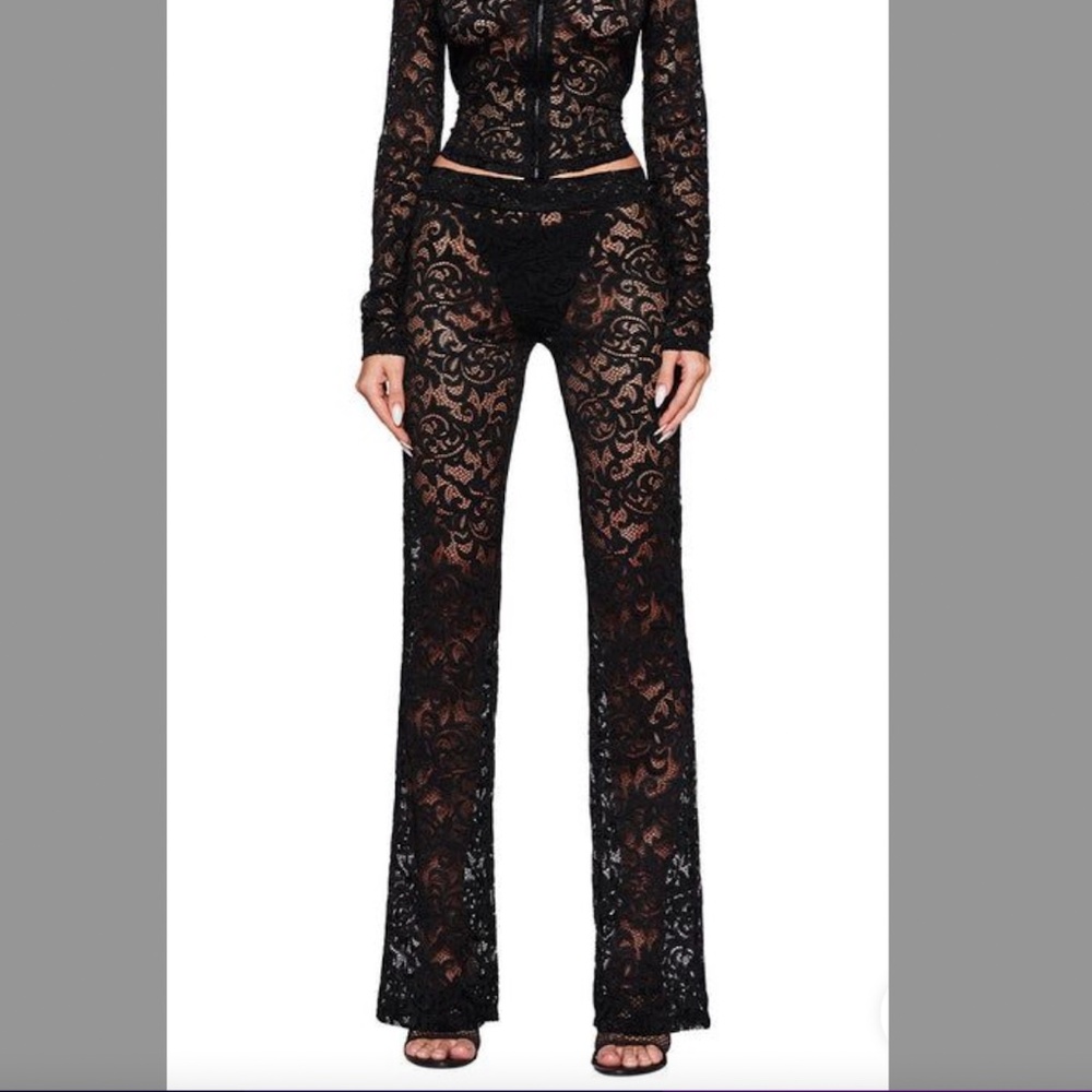 I.AM.GIA blare track pant in black lace XXS